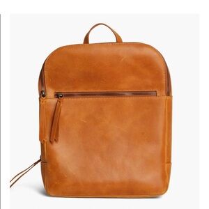 NWT Able Leather Liliana Everyday Backpack in Cognac